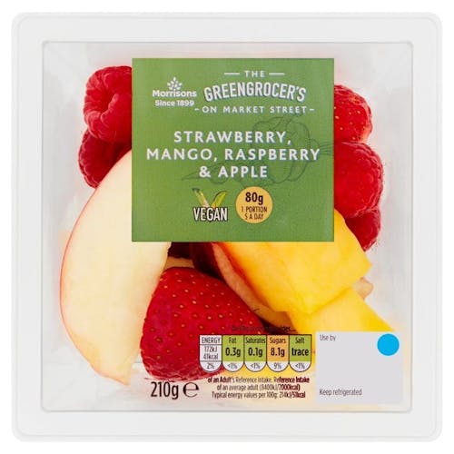 Morrisons Straw Mango Rasp Apple 210g